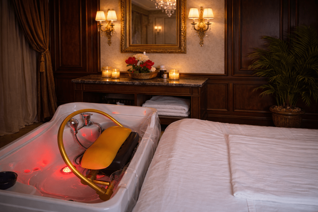 Japanese head spa treatment in Orlando for scalp relaxation and stress relief